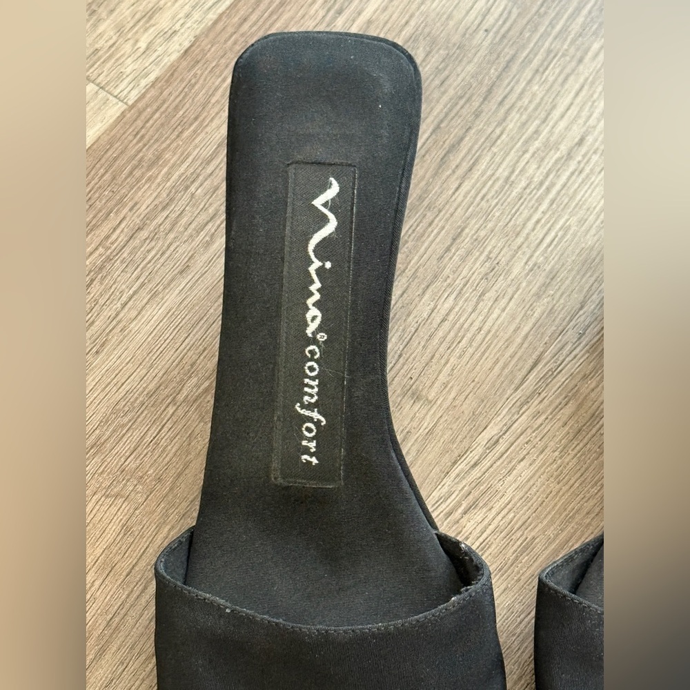 Nina Comfort Slides with Clear Heel 6 - Picture 4 of 15